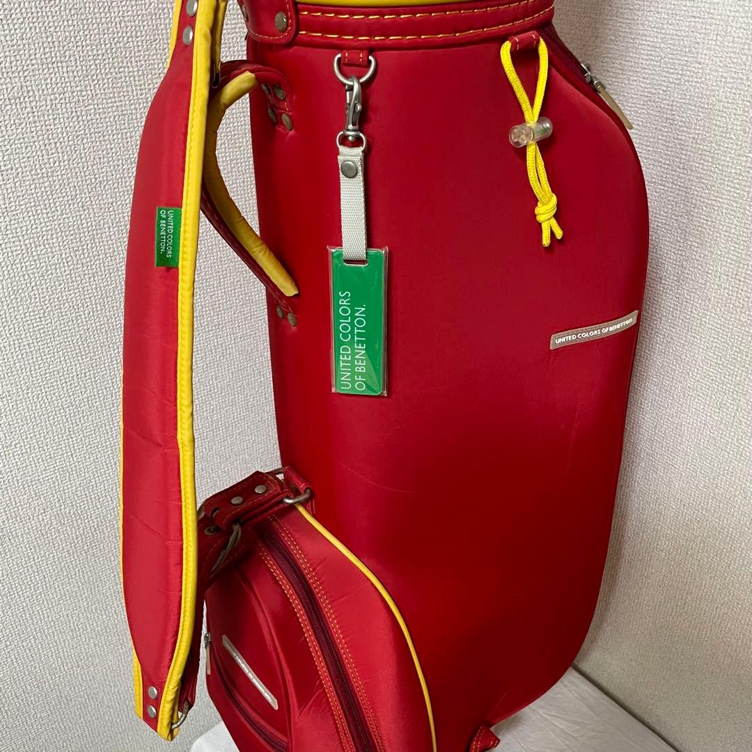 BENETTON ベネトン　キャディバッグ　赤