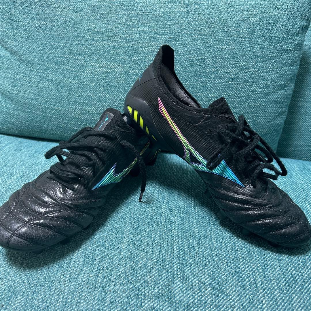 ブラックサッカーシューズ FGソール