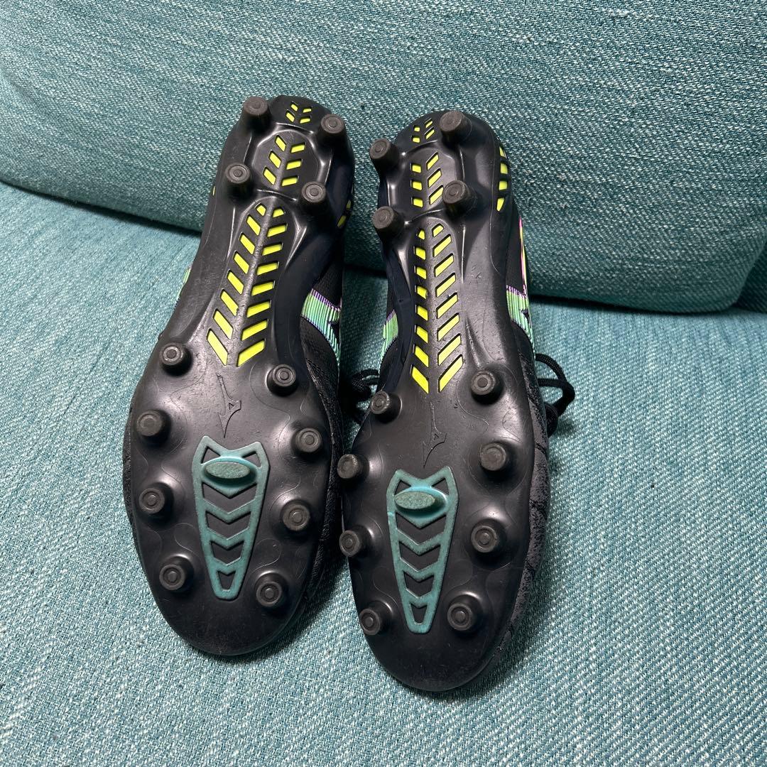 ブラックサッカーシューズ FGソール