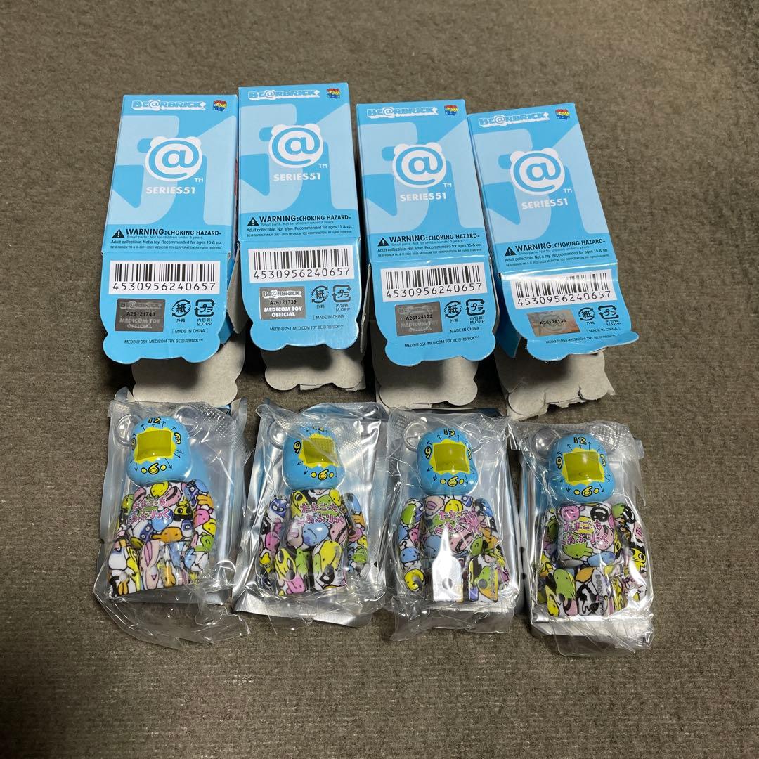 ボ*ク様 開封済み未使用　ベアブリック シリーズ51 たまごっち4体セット