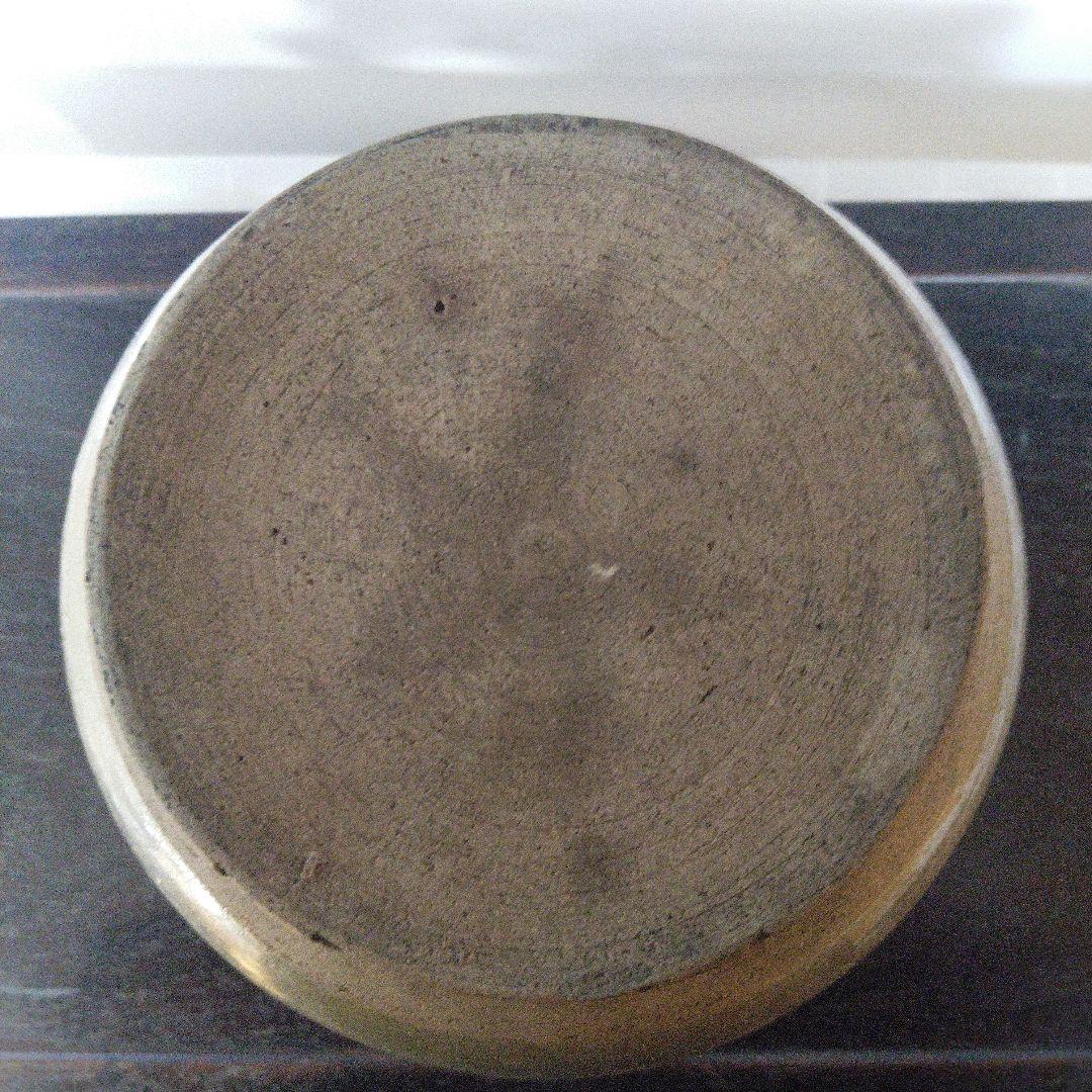 NO632 相馬焼　徳利　イッチン　蝶と花模様　古相馬