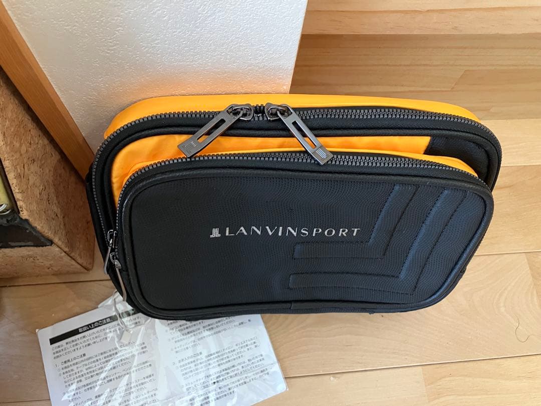 LANVIN SPORT ランバンスポーツ　ポーチ　ラウンドバック
