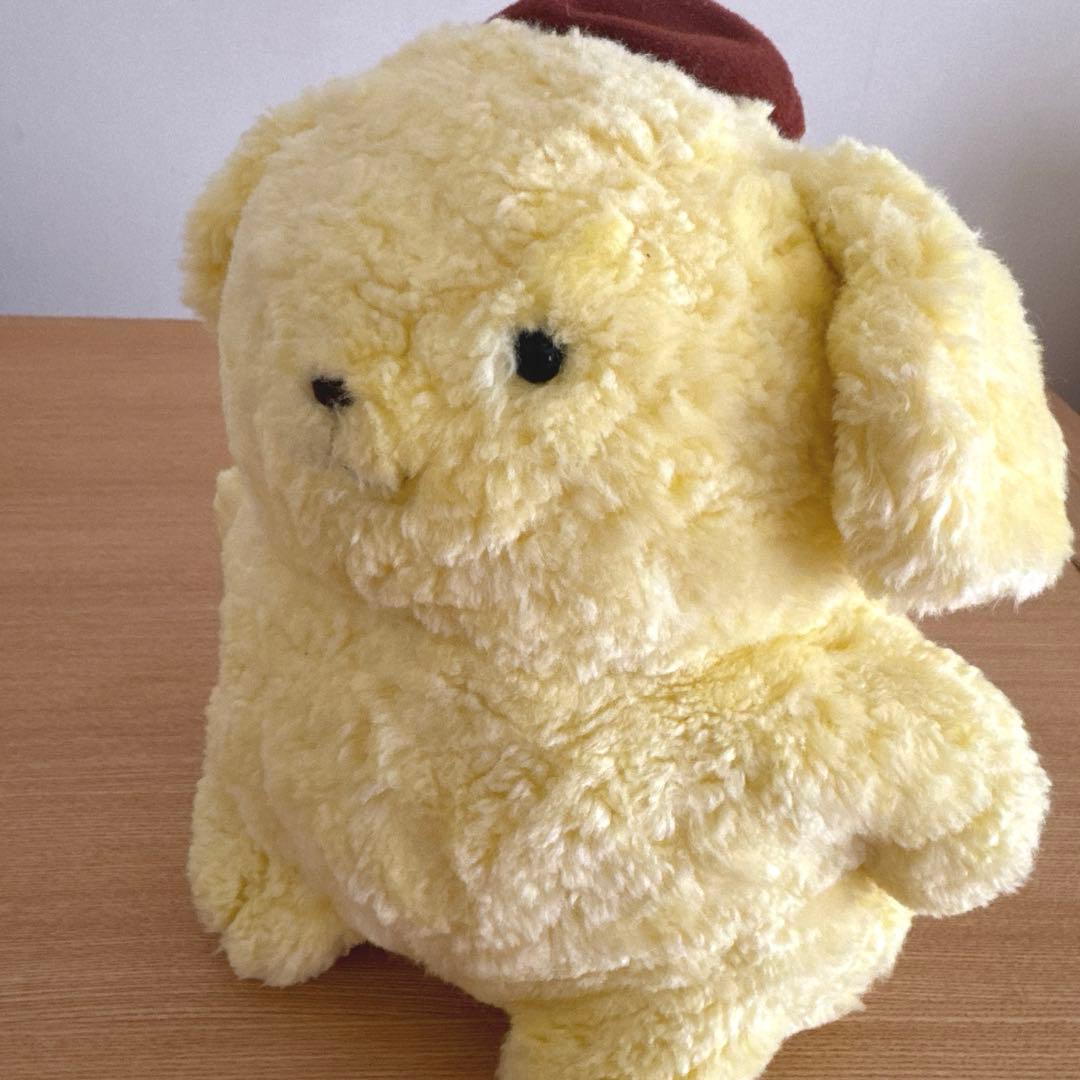 希少　初期　ポムポムプリン　ぬいぐるみ　1996年　大きめ　Mサイズ