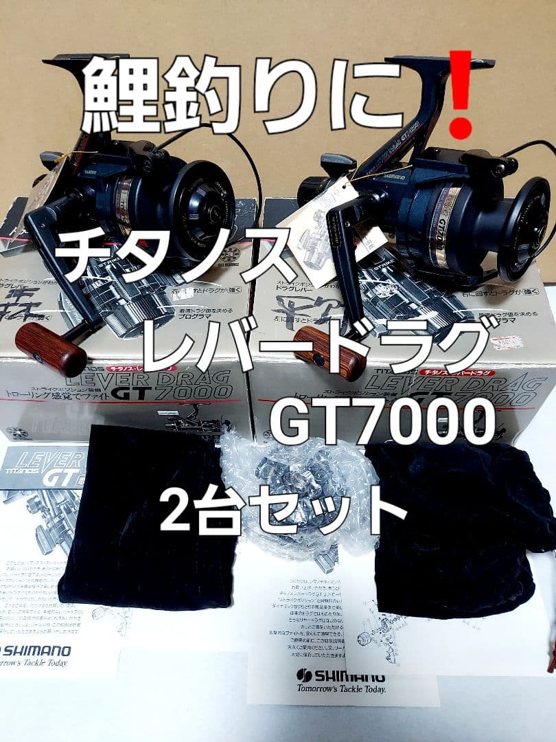 【美品】2台セット チタノスGT 7000 鯉釣り 鯉竿
