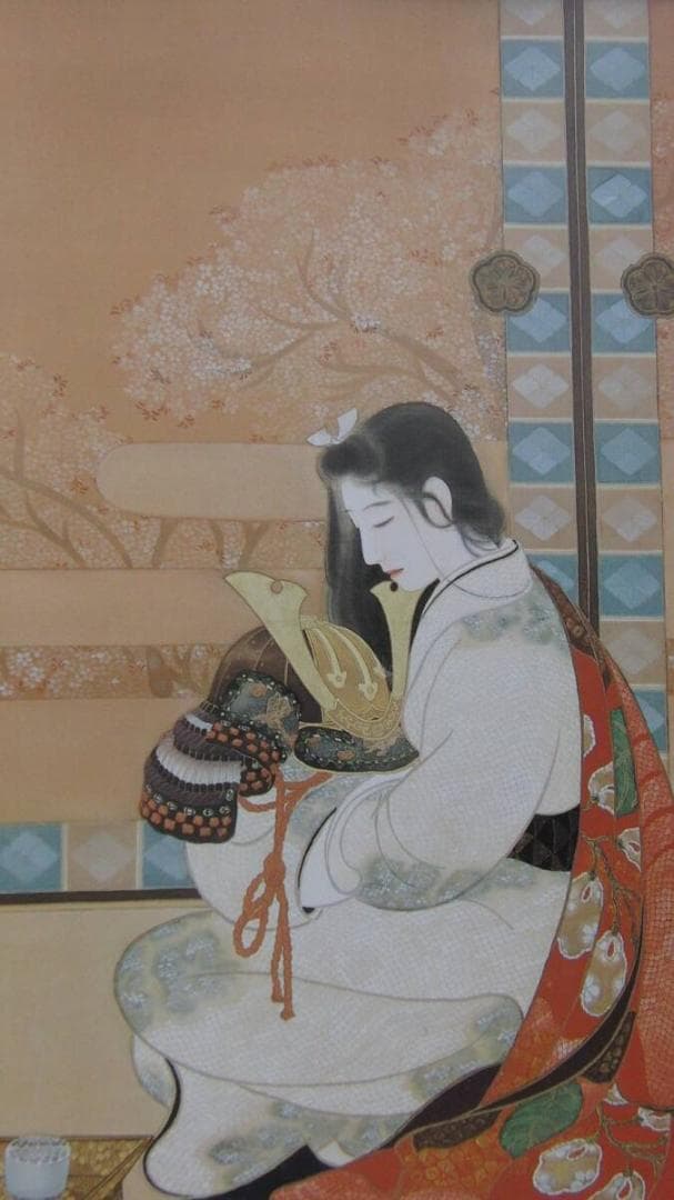 島成園、「香のゆくえ」、希少画集・額装画、日本製・新品額縁にて額装致します