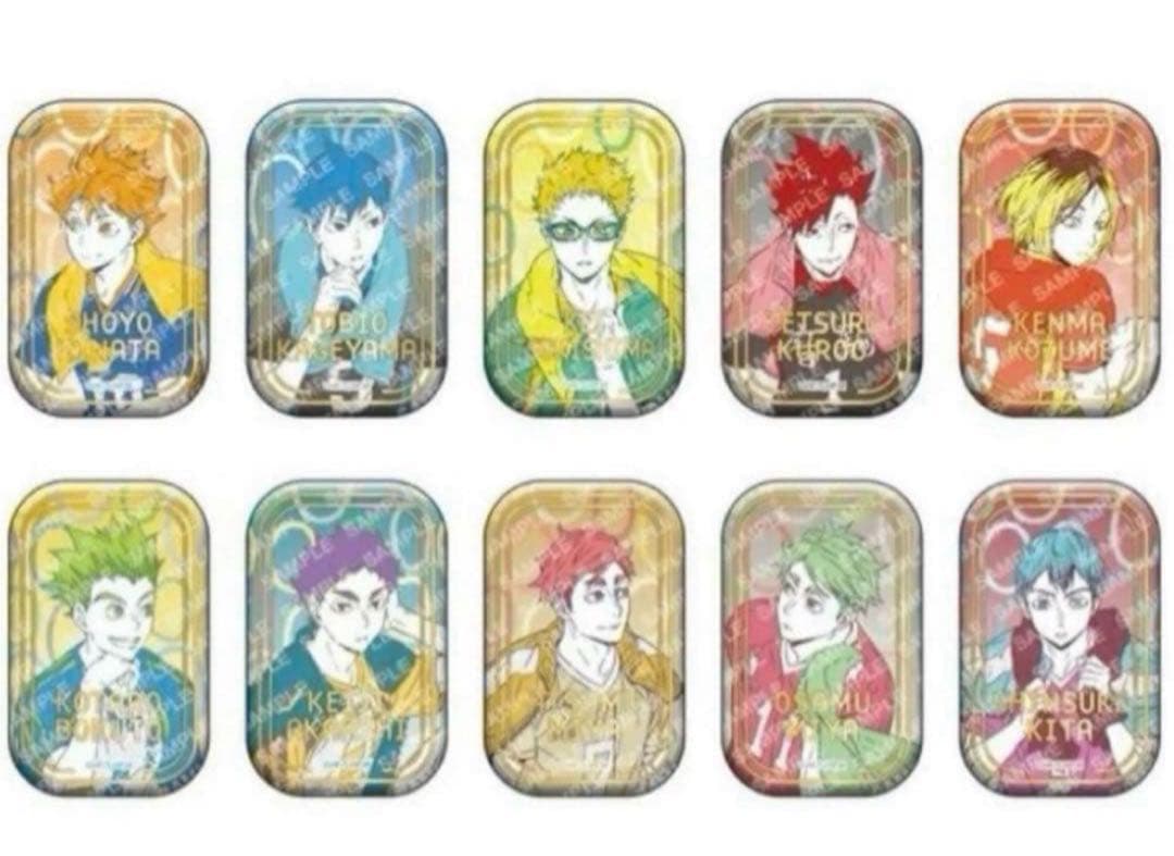 ハイキュー　スクエア缶バッジ　セブンネット限定4種セット