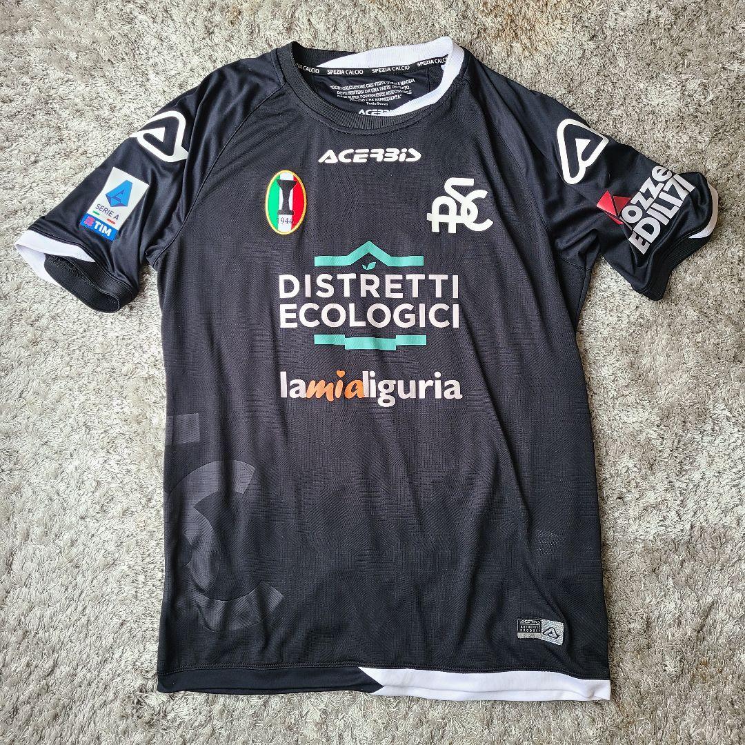 選手支給品サイン入り ジュリアス・ベック スペツィア・カルチョ アウェイ