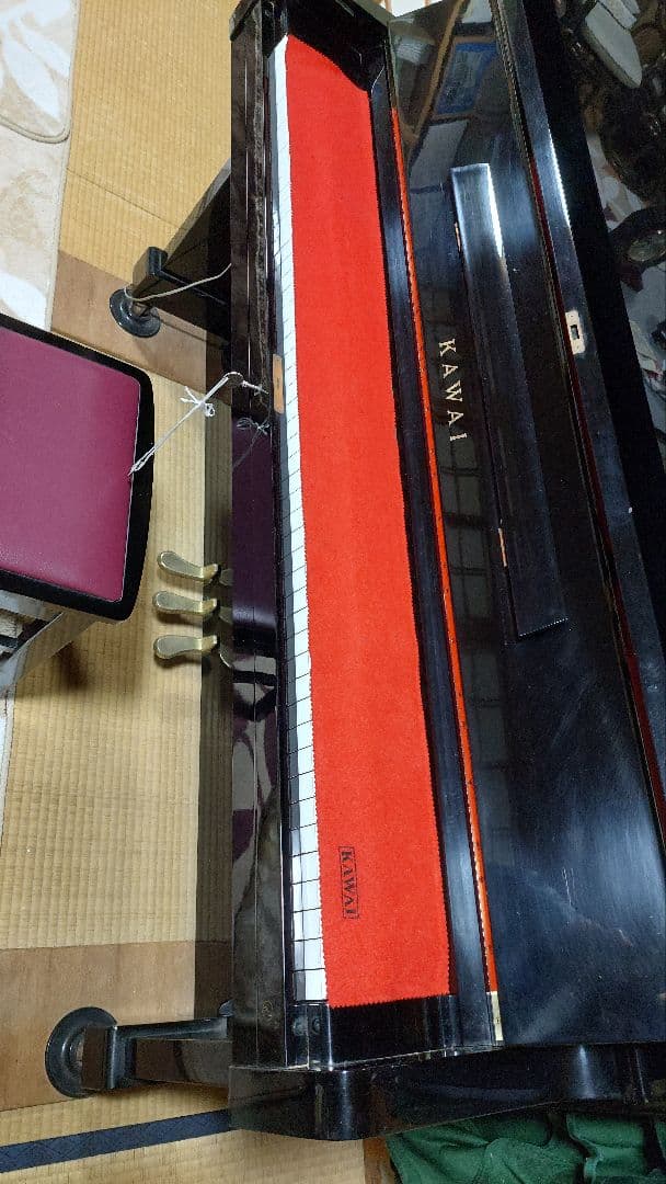 KAWAI アップライトピアノ BL-31 黒 カバー椅子付 M951837新潟