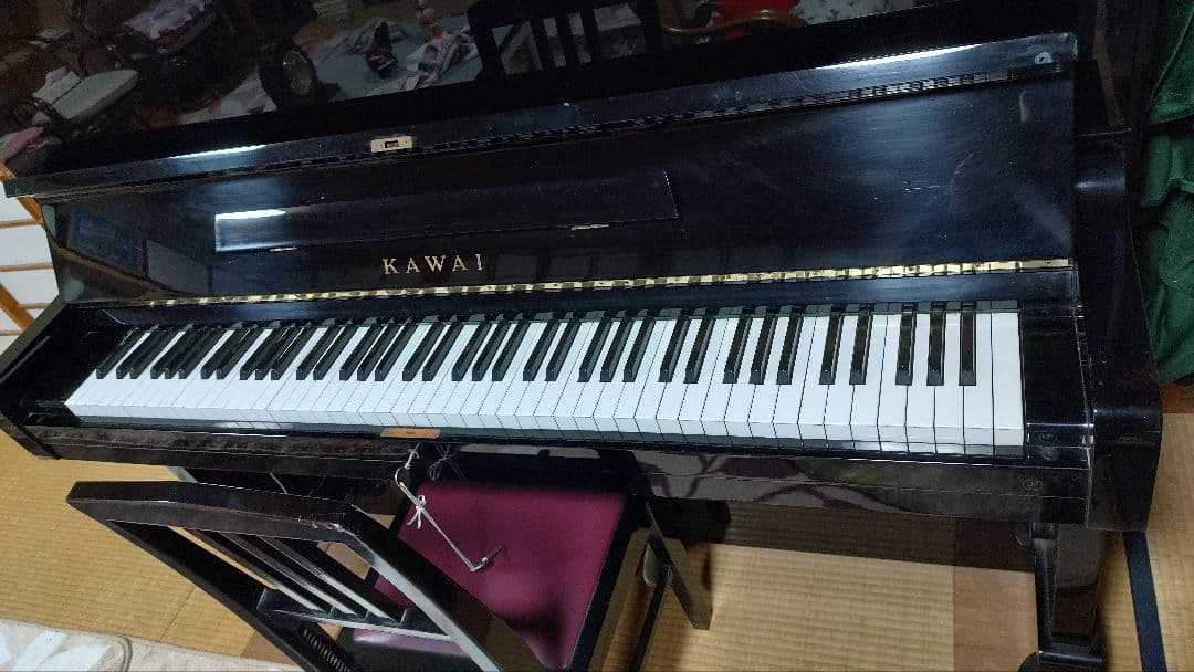 KAWAI アップライトピアノ BL-31 黒 カバー椅子付 M951837新潟