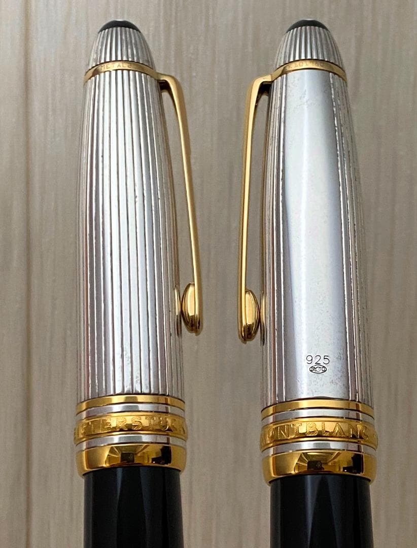 美品　モンブラン ルグラン ソリテール ドゥエ シルバー 925 ローラーボール