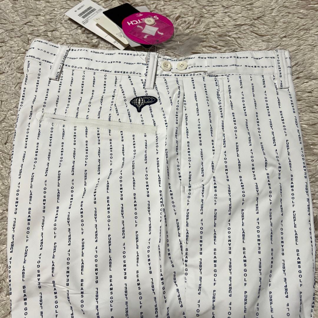 ビームスゴルフ/パープルレーベル/ストレッチ/ロゴストライプパンツ