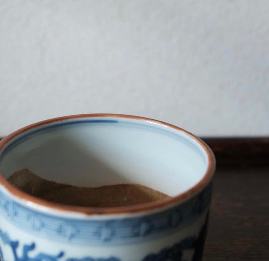 大明成化年製　古伊万里　花文染付火鉢　李朝　高麗　明代　祥瑞　蕎麦猪口　茶碗