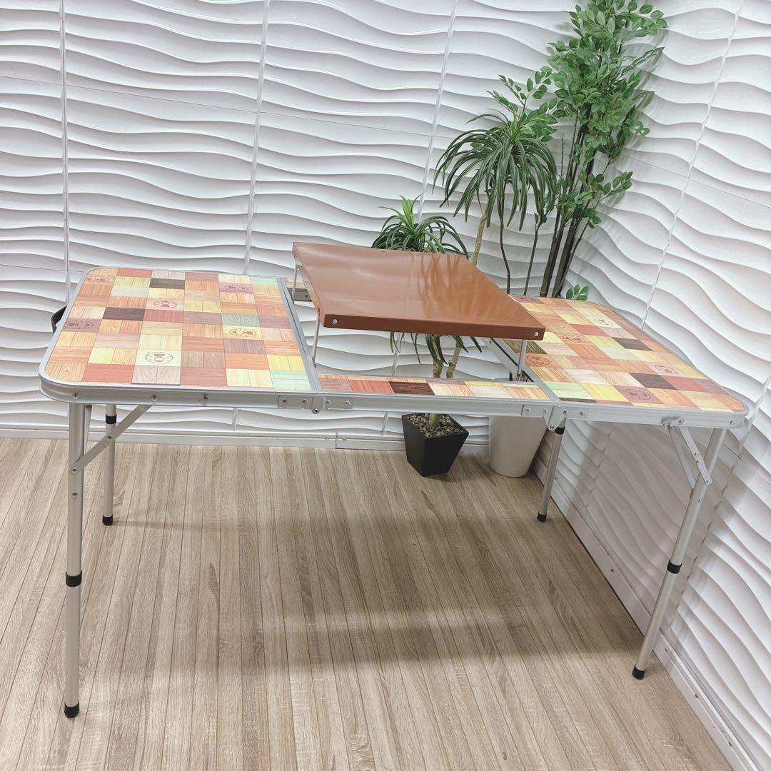 ◇Coleman◇ナチュラルモザイク◇BBQテーブル◇アウトドアテーブル◇