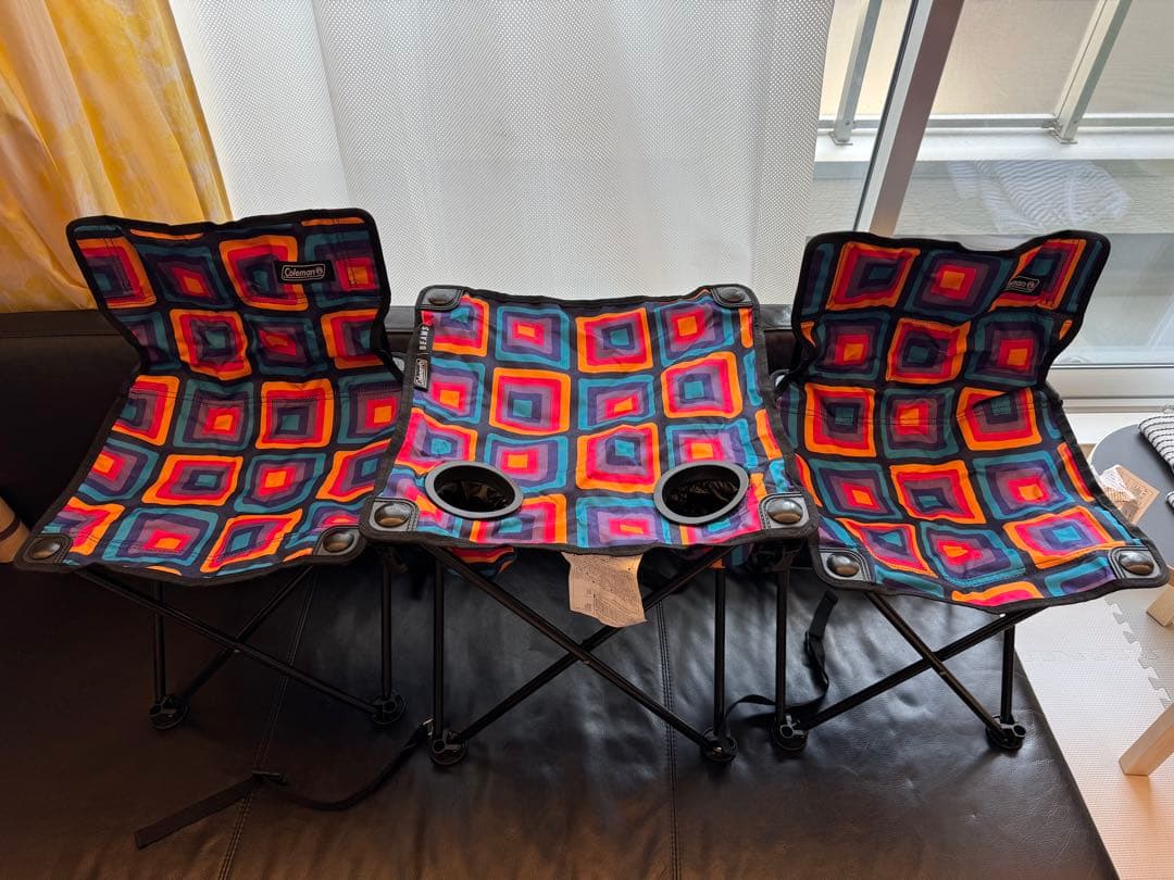 Coleman × BEAMS / 別注 コンパクト チェア テーブル セット