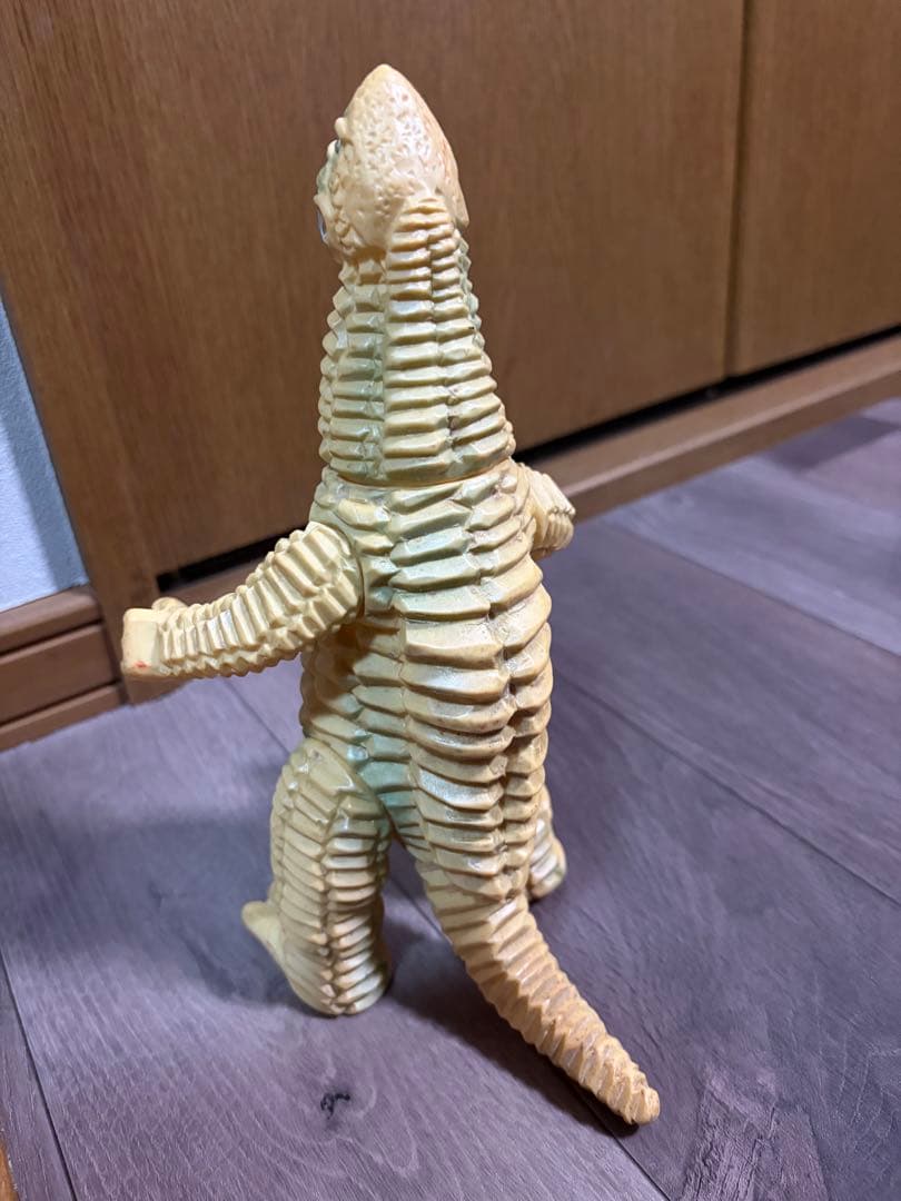 ブルマァク レッドキング ソフビ 当時物 1969年製 クリーム色 マルサン