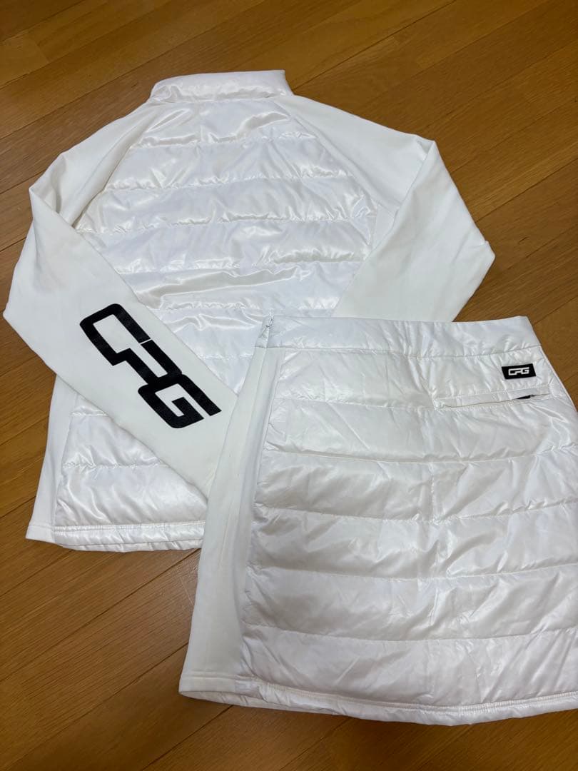 CPG GOLF ダウン×フリースジャケット スカート　ニット　セットアップ