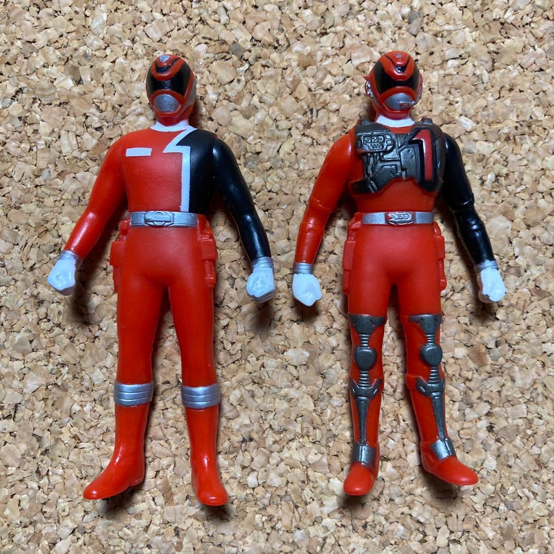 デカレンジャー食玩サイズソフビ17体　完全版