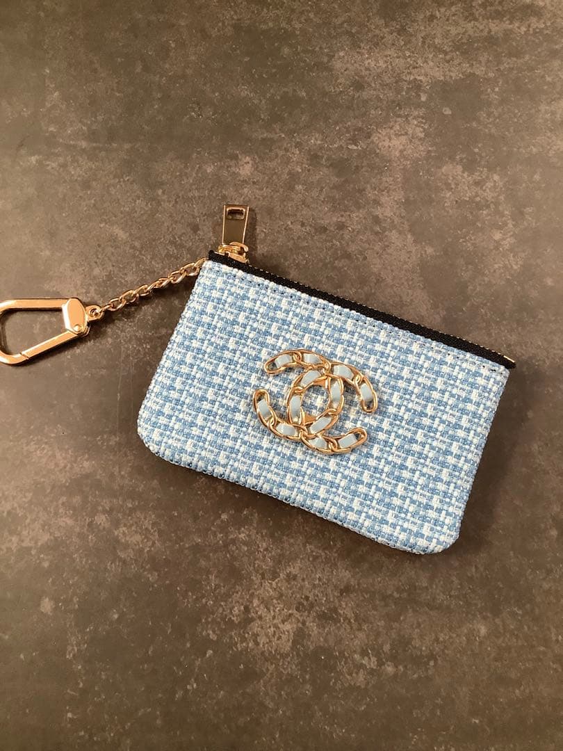 ノベルティ　カードケース　キーケース　ポーチ　ブルー