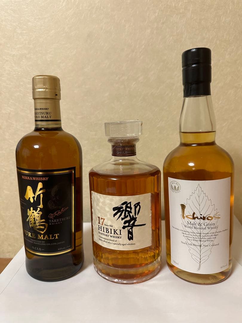 お得なウイスキー3本セット！響17年&竹鶴&イチローズモルト