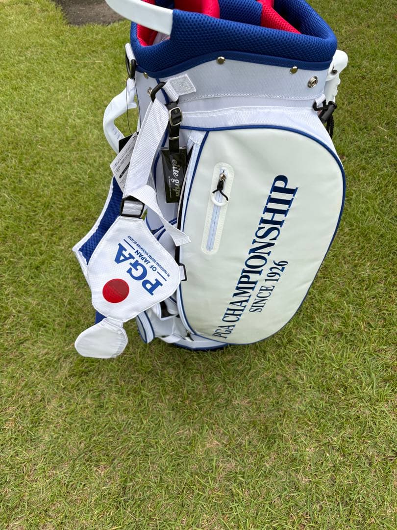 PGA CHAMPIONSHIP キャディバッグ ホワイト・ブルー