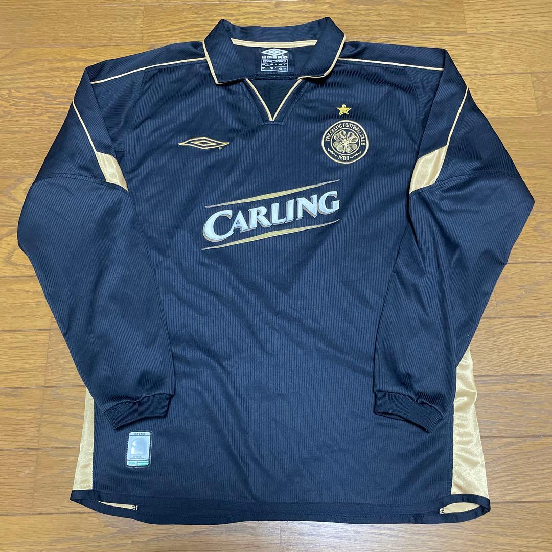 セルティック　長袖ユニフォーム　アウェイ　Sサイズ