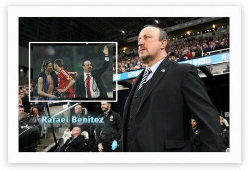 直筆サイン入り写真 ラファエル・ベニテス 大連一方足球倶楽部 SA鑑定済