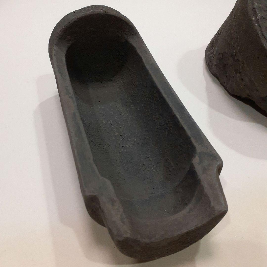 古代瓦花器　3点