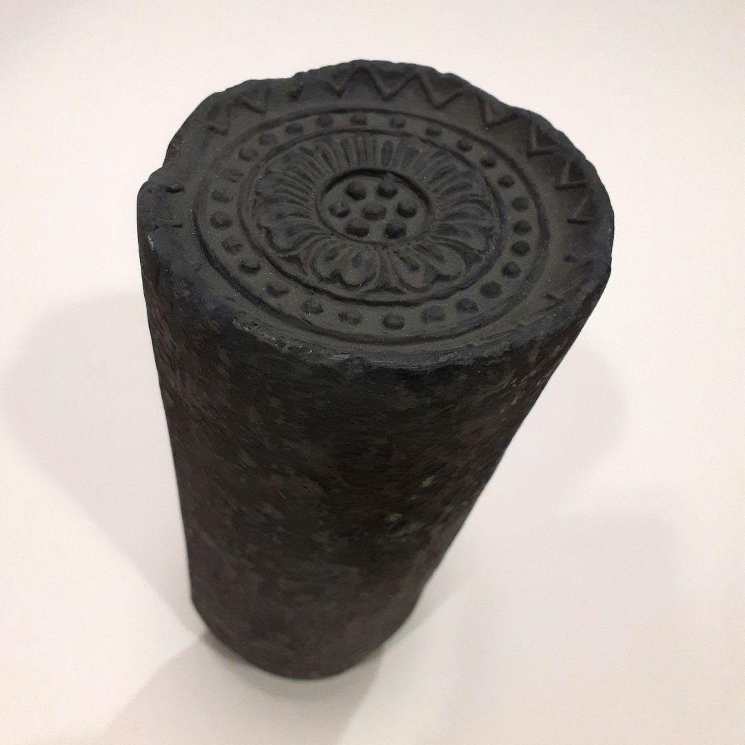 古代瓦花器　3点