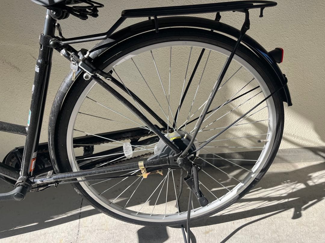 【美品】affiche シティサイクル 27インチ ブラック ママチャリ
