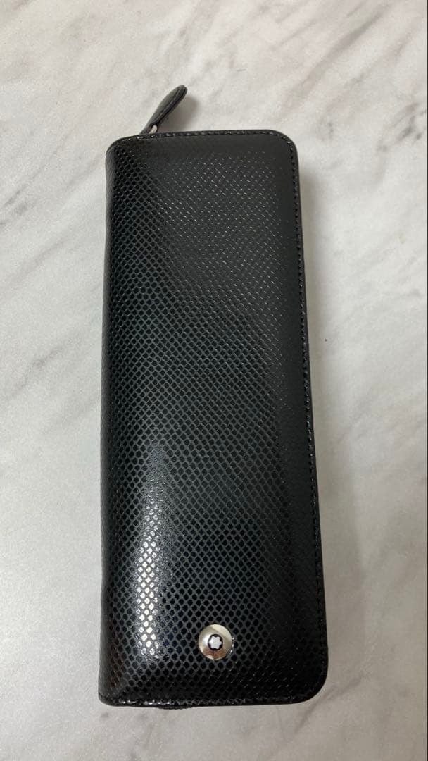 美品★Mont Blanc　モンブラン　ペンケース　2本用　黒　箱