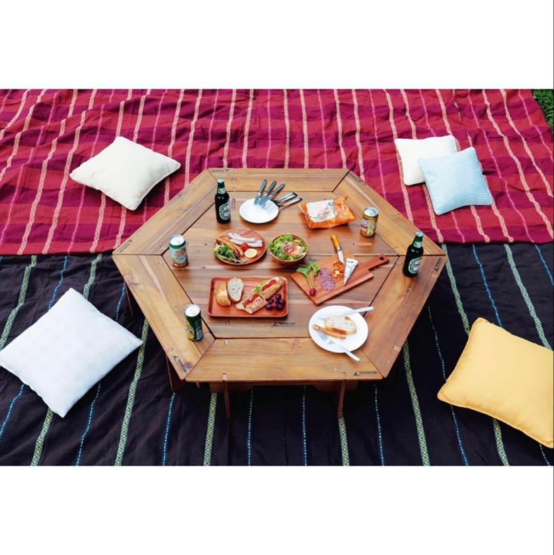 キャプテンスタッグ　ヘキサテーブル　CAPTAIN STAG ヘキサゴン