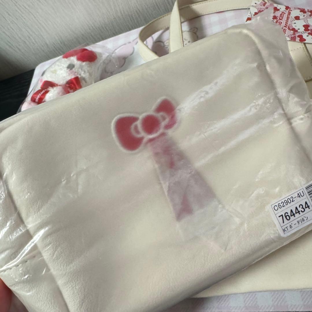 サンリオ　ハローキティ　45周年　ベビー　マスコット ポーチ トート リボン