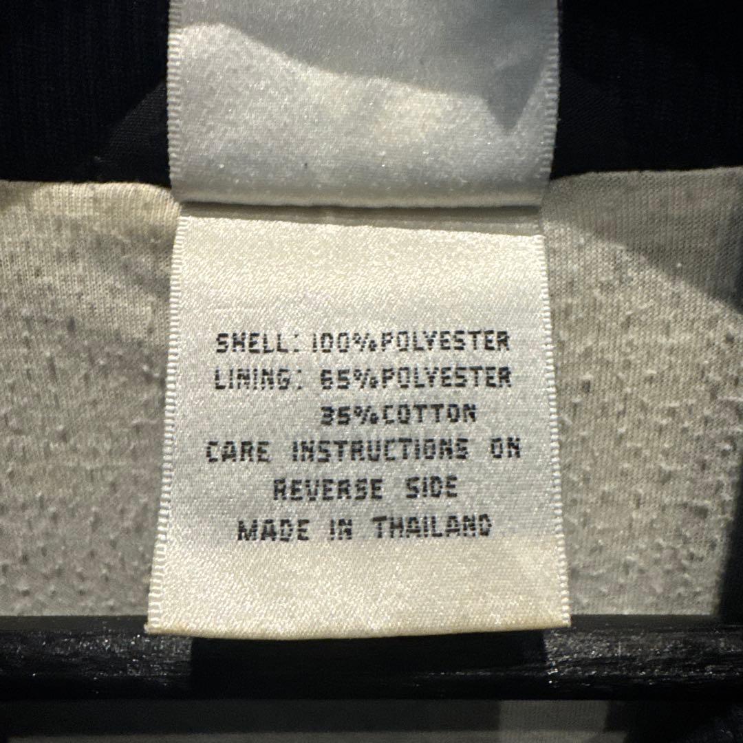 オールドadidas ストライプナイロンジャケット 黒/黄色M J81