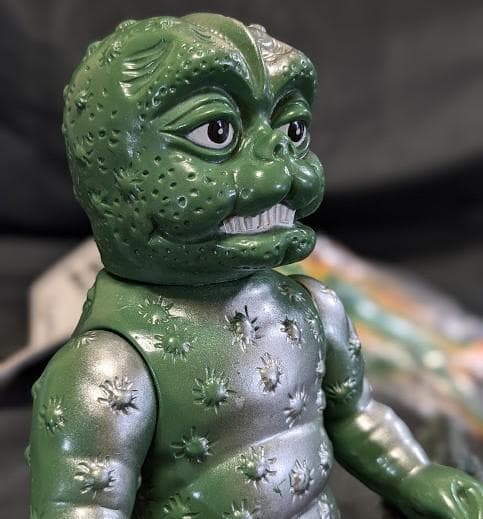 ミニラ（ブルマァク復刻）＆未開封カマキラス（マルサン）ソフビ２体セット＋１