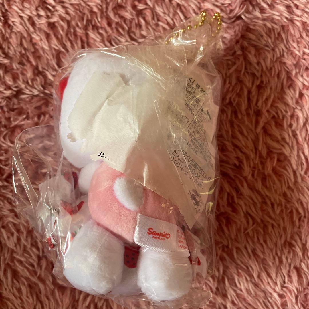 【新品未使用】サクマ×ハローキティいちごみるくコラボ柄5点セット ぬいぐるみ等