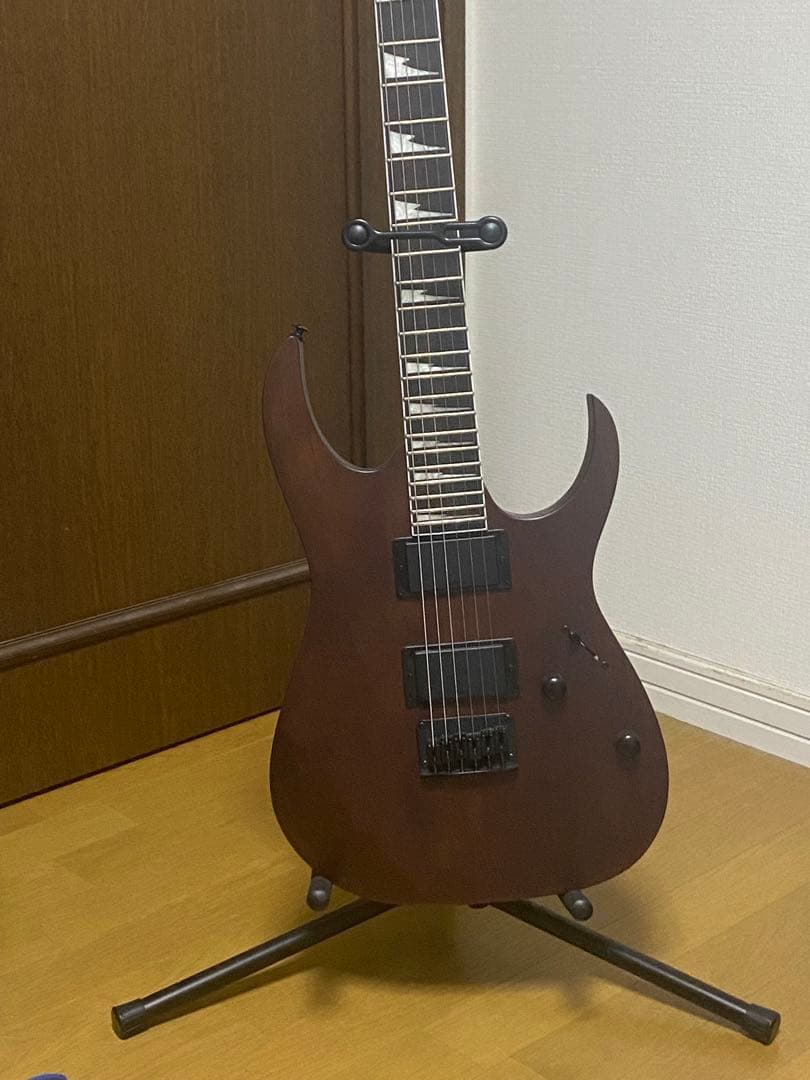 エレキギター ブラウン 24フレット ハムバッカー