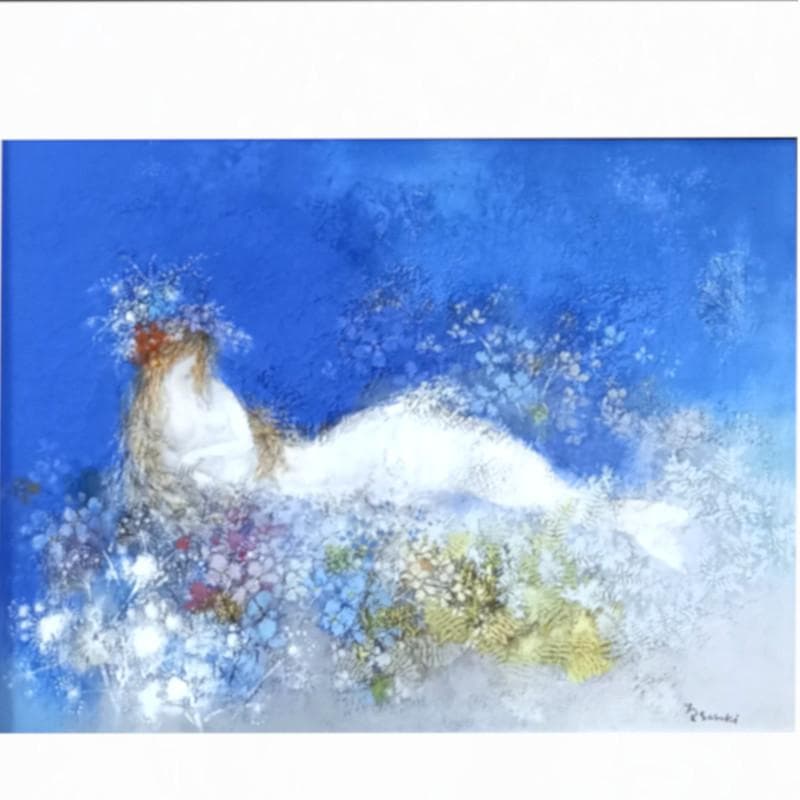 ☆佐々木栄松☆「 湿原のフローラ 」油絵 P10号 新品額!