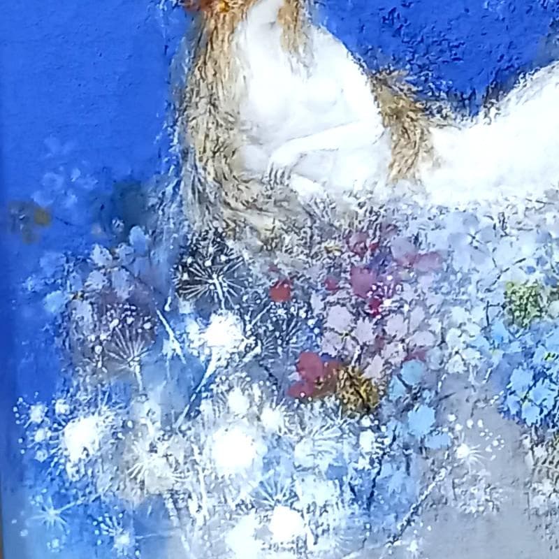 ☆佐々木栄松☆「 湿原のフローラ 」油絵 P10号 新品額!