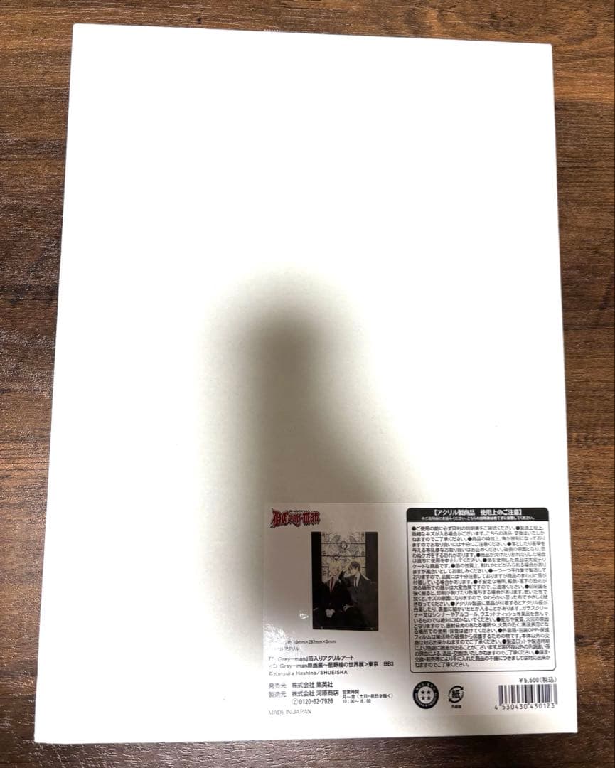 D.Gray-man 原画展　 箔入りアクリルアート　アレン&ネア