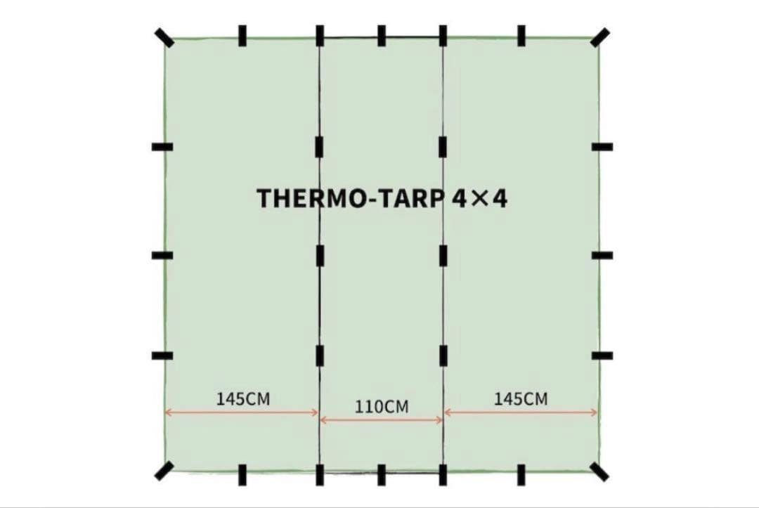 ブッシュメントラベルギア　サーモタープ4×4/olive(オリーブ)