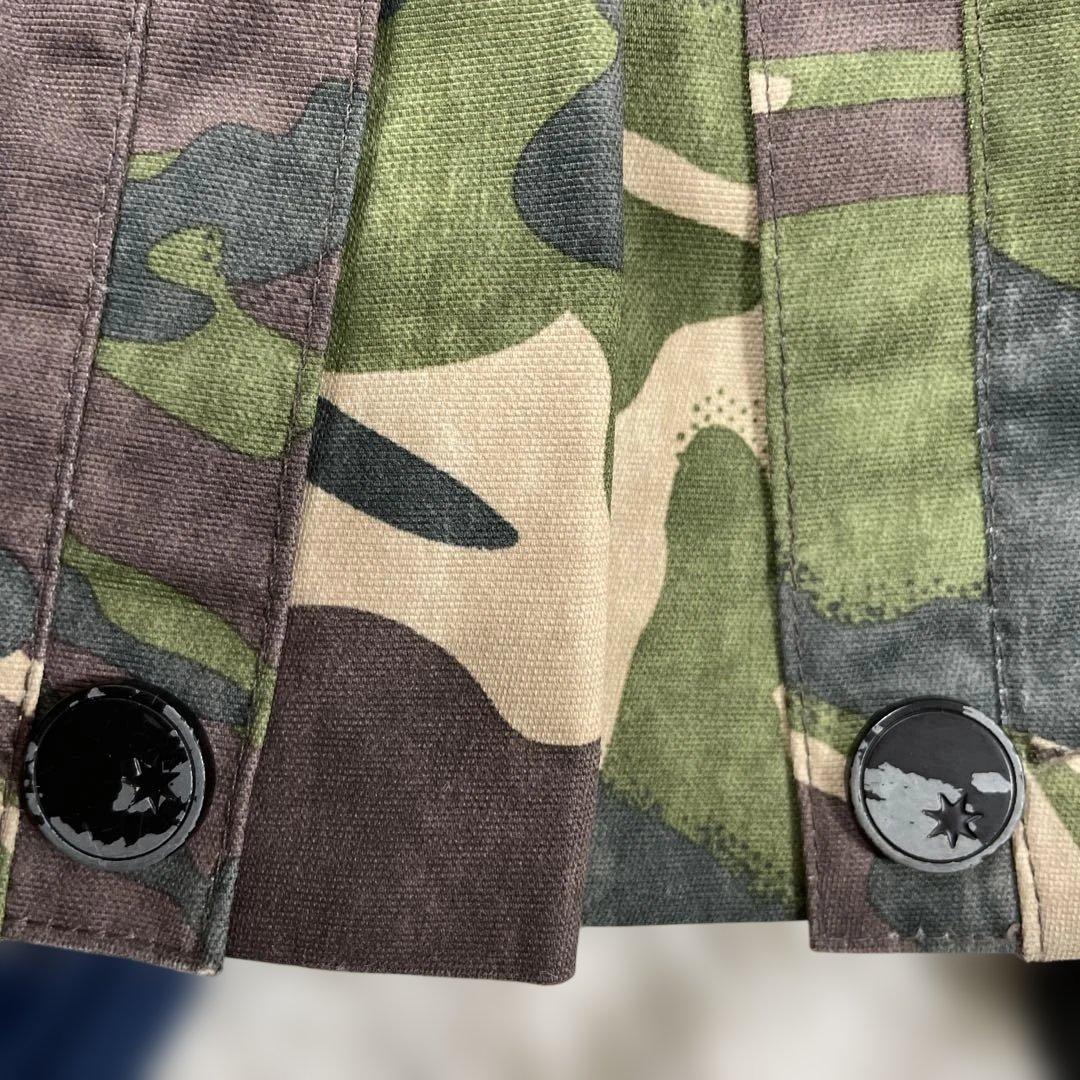 DC スノーウェア　セットアップ　140 カモフラパンツ　蛍光パーカー