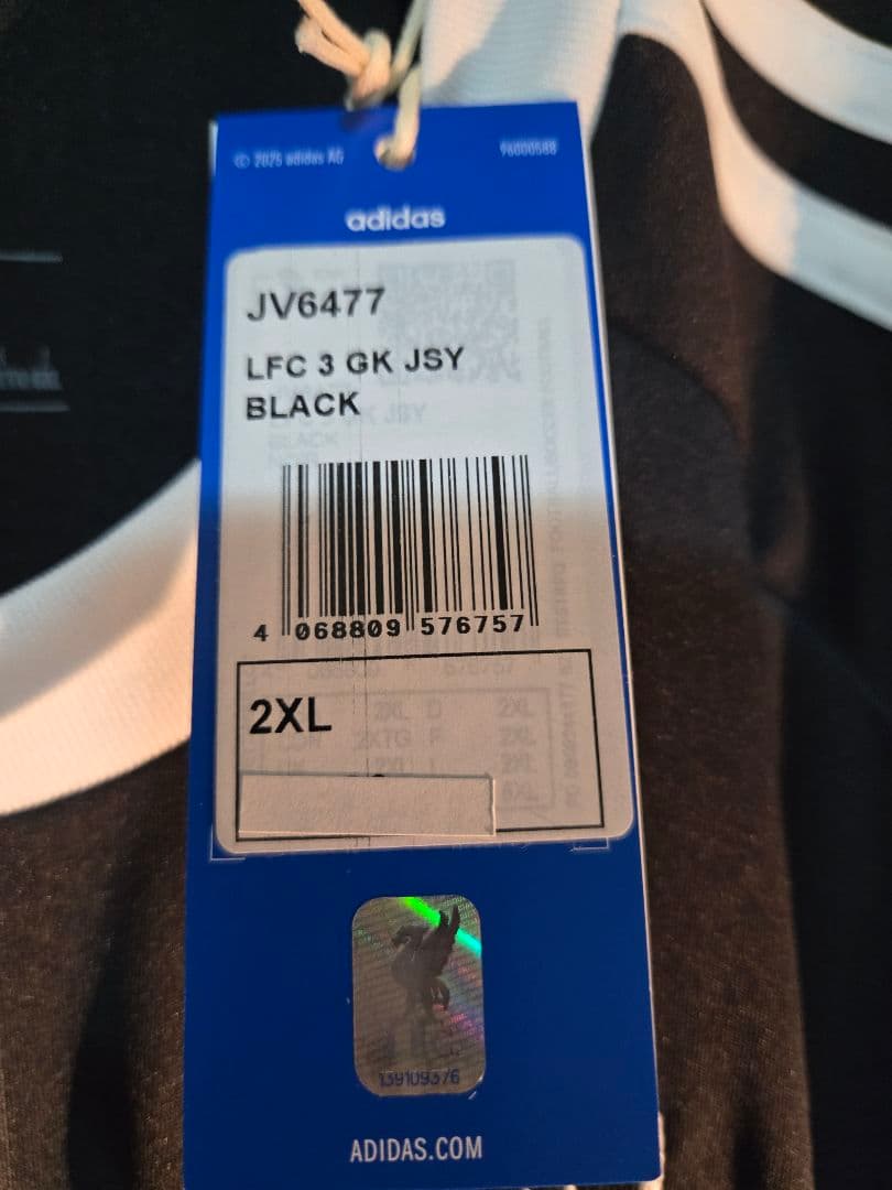 【公式完売/2XL】リバプール 25/26 サード GKユニフォーム アディダス