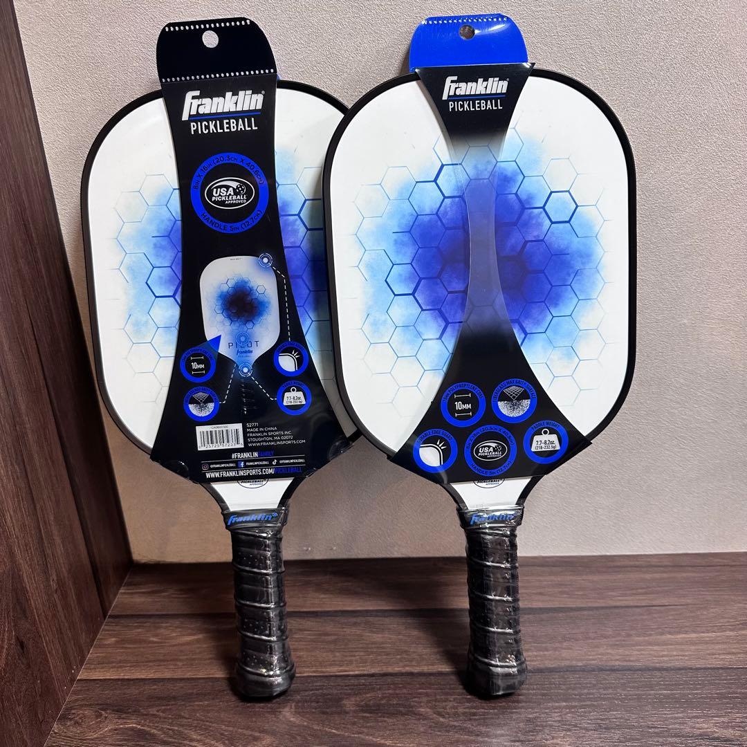 ２本セット&ボールピックルボールパドル フランクリン パイロットブルー52771