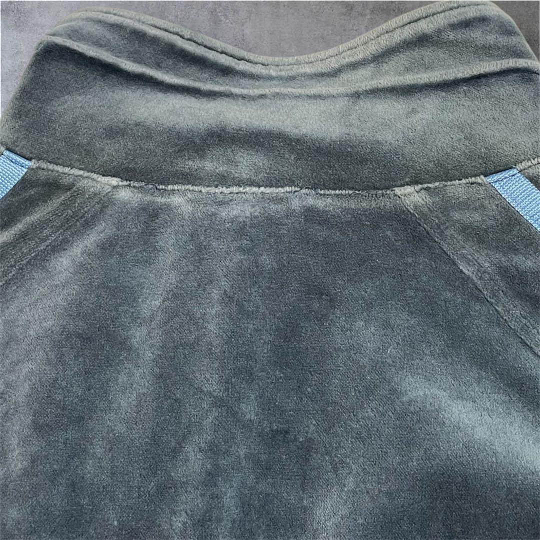 希少‼️adidas ベロアジャージ セットアップ 国旗タグ 上下 L