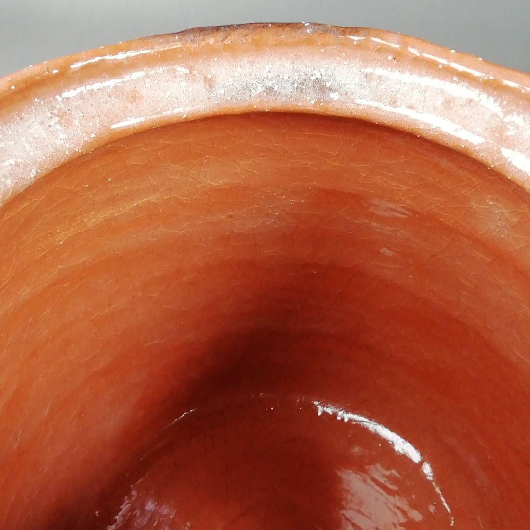 Ｔ９９４　水指　『赤楽　水指』『楽入 造』　共箱　茶道具