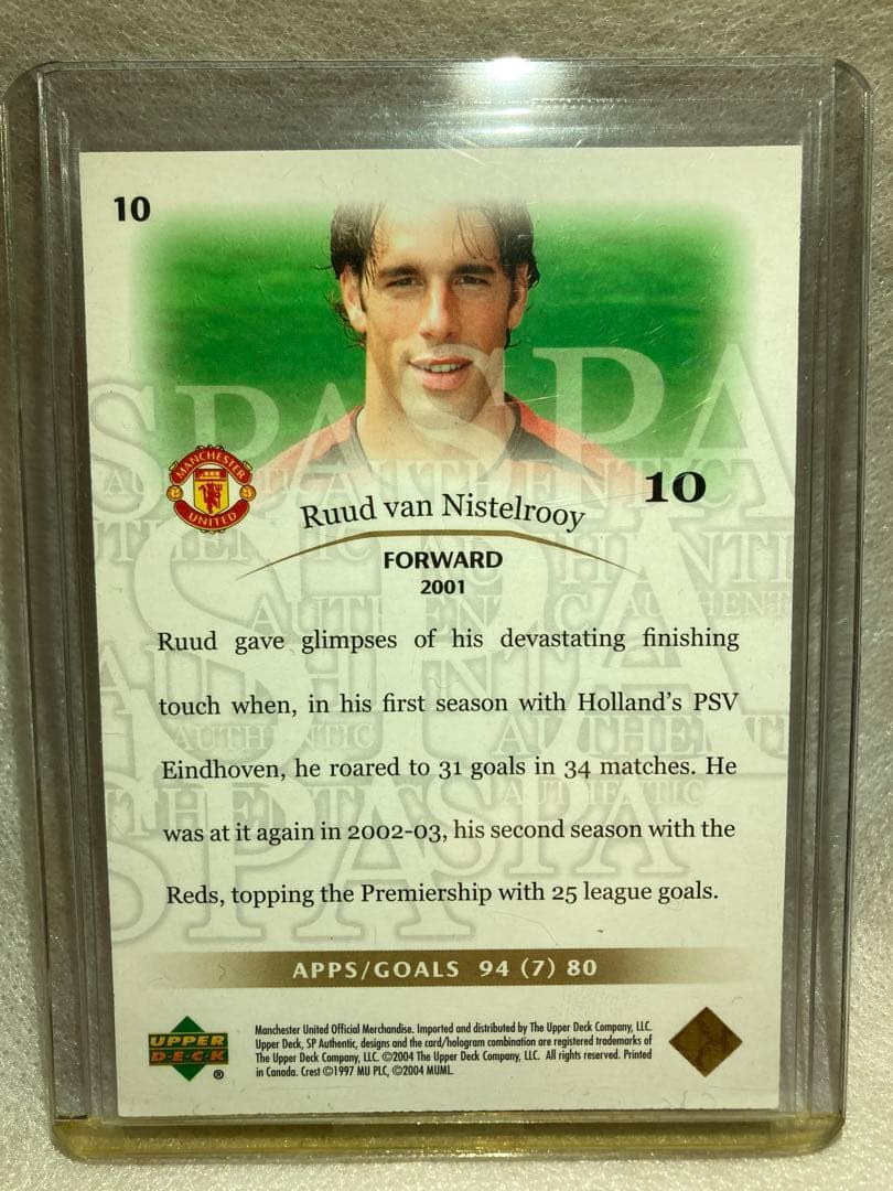 その他 04 SP AUTHENTIC Manchester Utd #10 GOLD