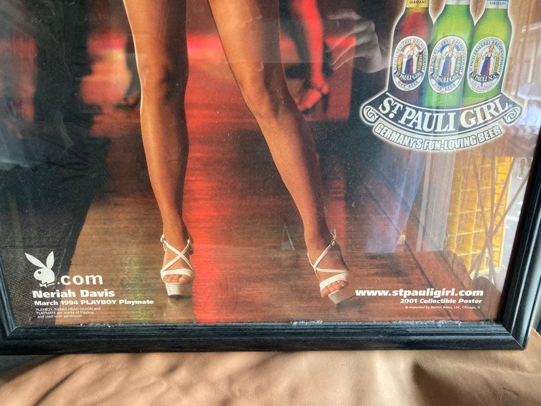 St.PAULI GIRL ポスター額装 PLAYBOY