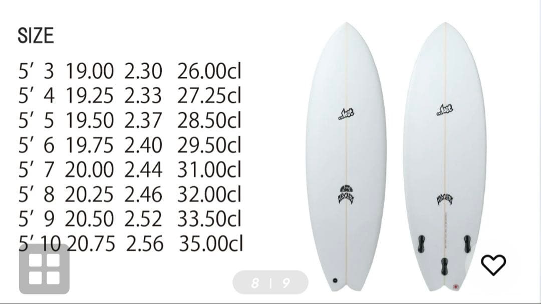 サーフィン・ボディボード lost surfboards round nose fish 96 rnf96