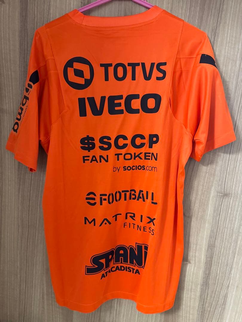 コリンチャンス トレーニングシャツ フルスポンサー Lサイズ オレンジ