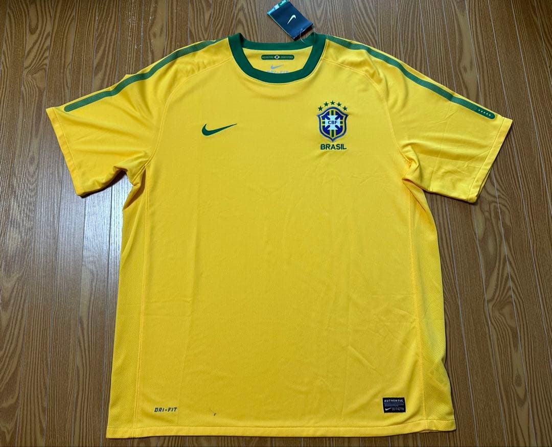 Q*中様 NIKE 2010 ブラジル代表（H）ユニフォーム XLサイズ